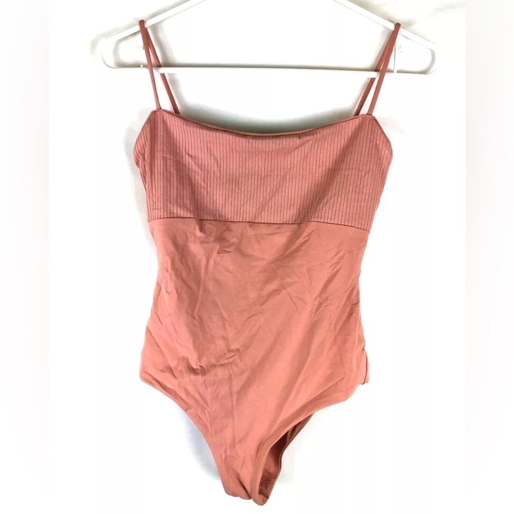 Tavik, Scarlett Moderate One Piece Matte Rib Desert Rose Size Small